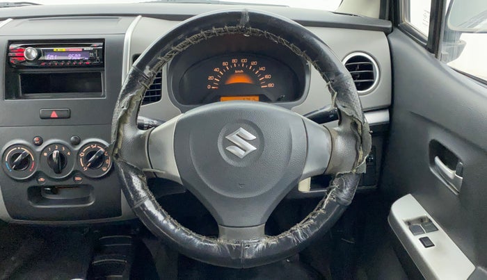 2011 Maruti Wagon R 1.0 LXI, Petrol, Manual, 57,815 km, Steering Wheel Close Up