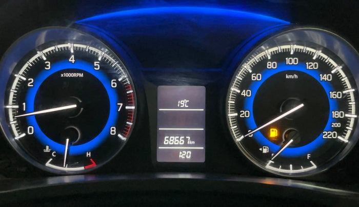 2016 Maruti Baleno DELTA PETROL 1.2, Petrol, Manual, 68,656 km, Odometer Image
