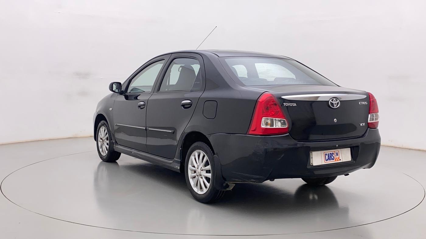 2011 Toyota Etios VX, Petrol, Manual, 65,721 km, Left Back Diagonal
