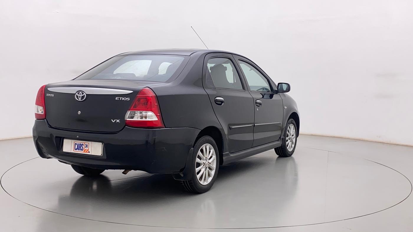 2011 Toyota Etios VX, Petrol, Manual, 65,721 km, Right Back Diagonal