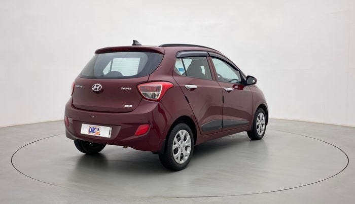 2016 Hyundai Grand i10 SPORTZ 1.2 KAPPA VTVT, Petrol, Manual, 44,017 km, Right Back Diagonal