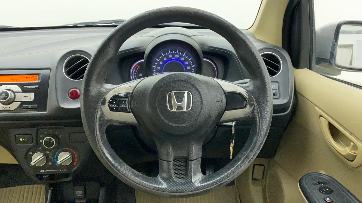 2015 Honda Amaze 1.2L I-VTEC S, Petrol, Manual, 41,525 km, Steering Wheel Close Up