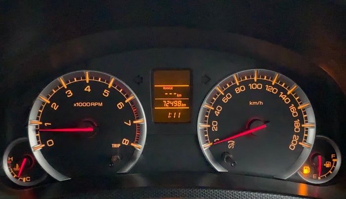 2016 Maruti Swift VXI, Petrol, Manual, 72,498 km, Odometer Image