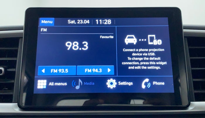 2020 Hyundai VENUE 1.0L Turbo GDI SX MT, Petrol, Manual, 17,466 km, Infotainment System