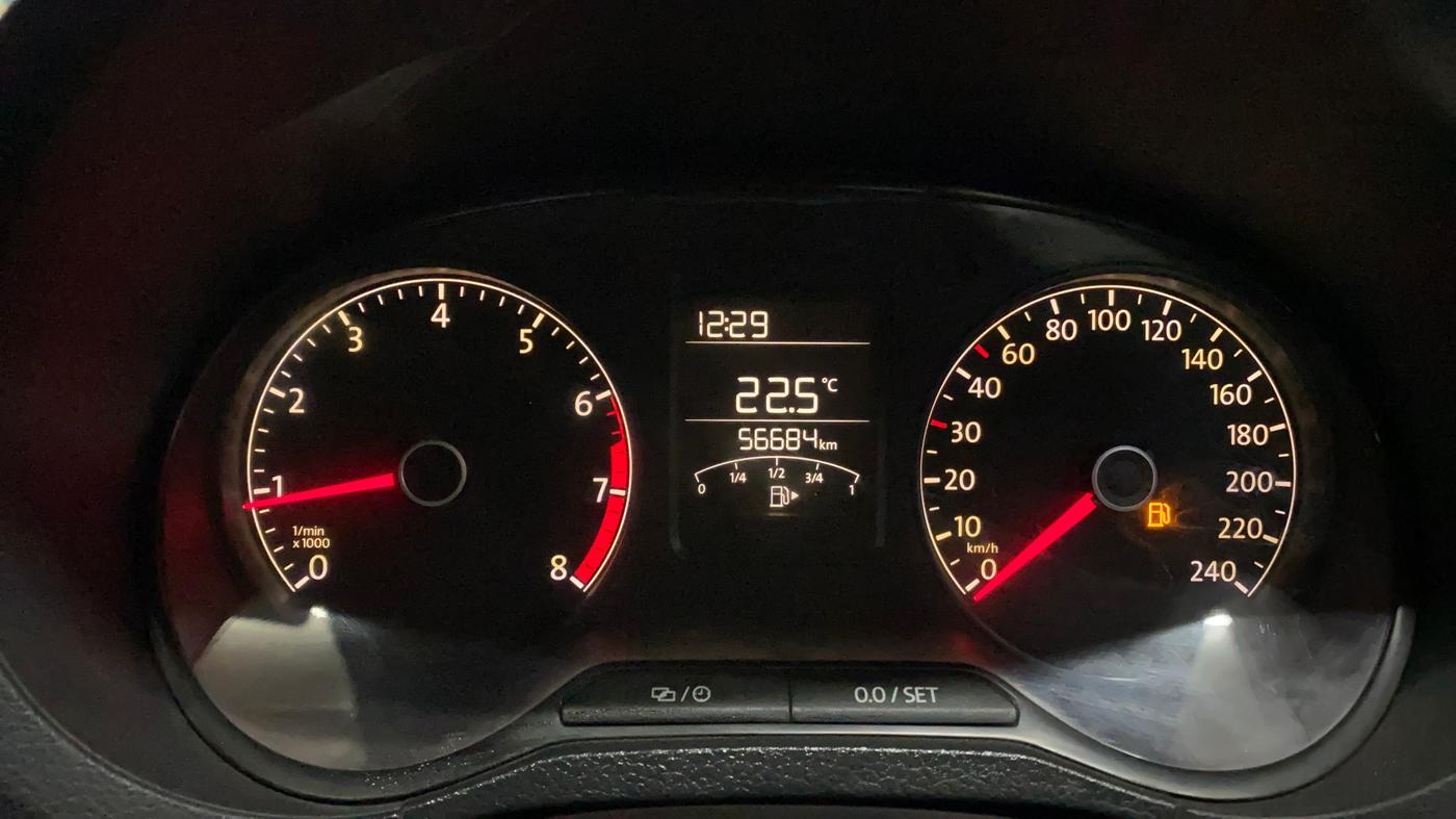 2016 Volkswagen Ameo TRENDLINE 1.2L, Petrol, Manual, 57,193 km, Odometer Image