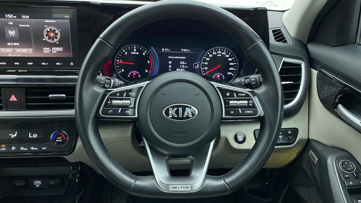 2019 KIA SELTOS HTX+ MT 1.5 DIESEL, Diesel, Manual, 38,112 km, Steering Wheel Close Up