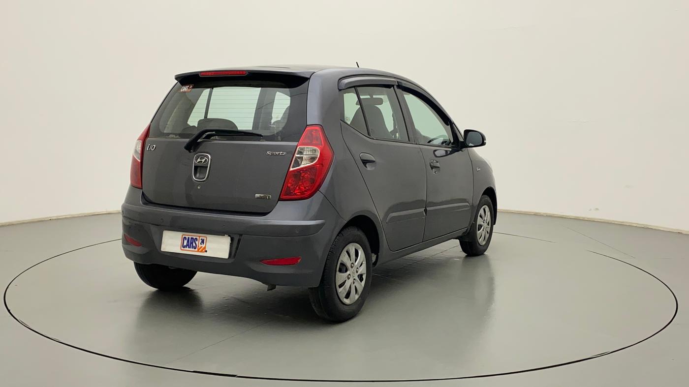 2013 Hyundai i10 SPORTZ 1.2, Petrol, Manual, 65,840 km, Right Back Diagonal