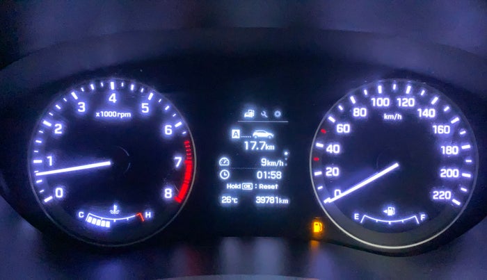 2017 Hyundai Elite i20 ASTA 1.2 (O), Petrol, Manual, 39,781 km, Odometer Image