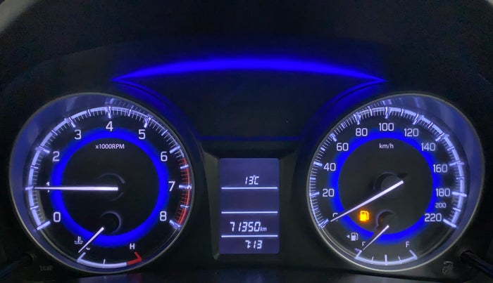 2017 Maruti Baleno DELTA PETROL 1.2, Petrol, Manual, 71,475 km, Odometer Image