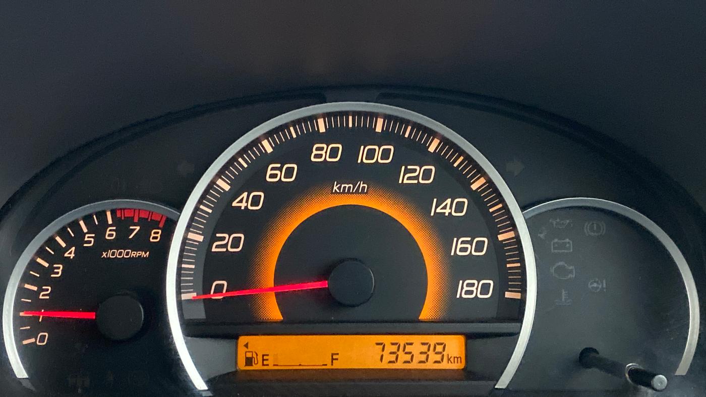 2011 Maruti Wagon R 1.0 VXI, Petrol, Manual, 73,653 km, Odometer Image