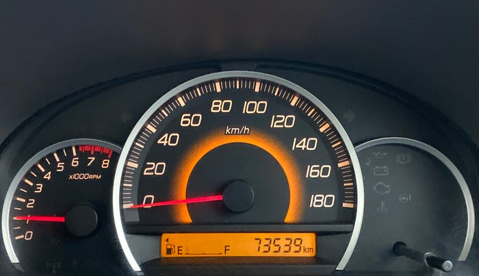 2011 Maruti Wagon R 1.0 VXI, Petrol, Manual, 73,653 km, Odometer Image