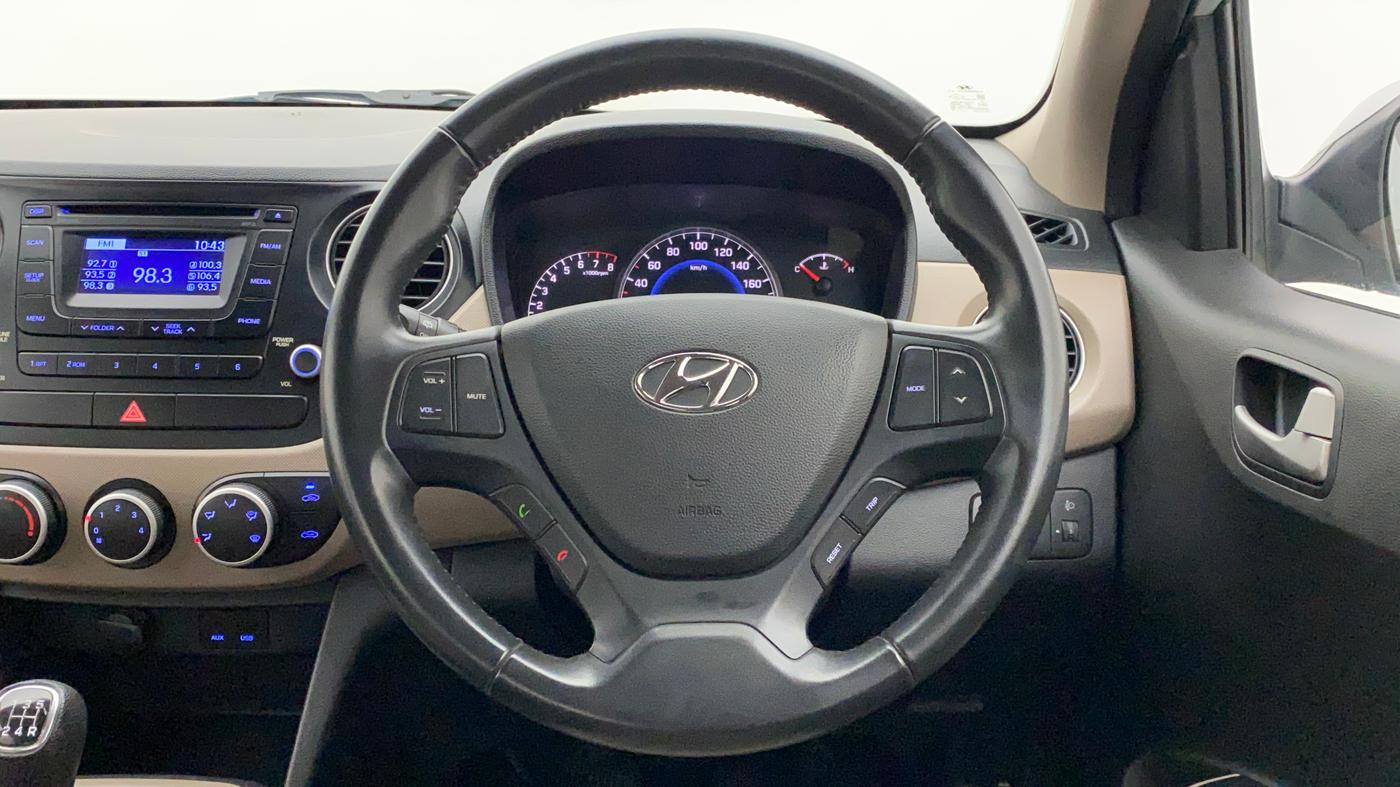 2015 Hyundai Grand i10 ASTA 1.2 KAPPA VTVT, Petrol, Manual, 21,087 km, Steering Wheel Close Up