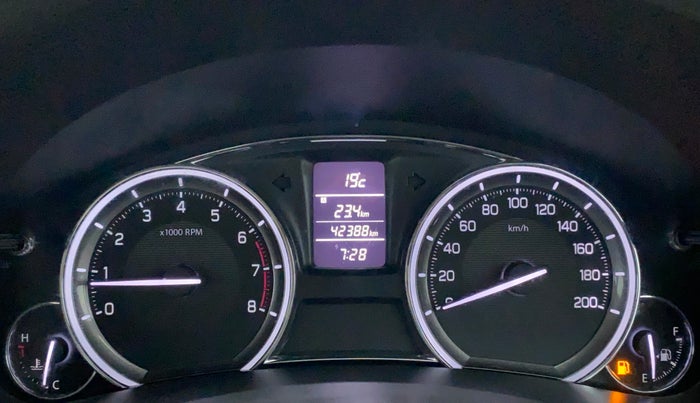 2017 Maruti Ciaz ZXI, Petrol, Manual, 42,387 km, Odometer Image