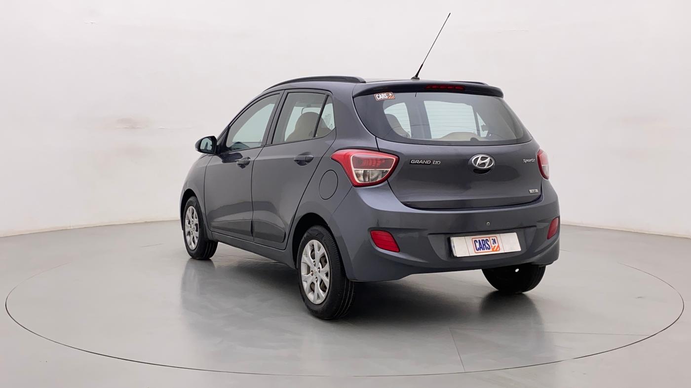 2015 Hyundai Grand i10 SPORTZ 1.2 KAPPA VTVT, Petrol, Manual, 41,562 km, Right Back Diagonal