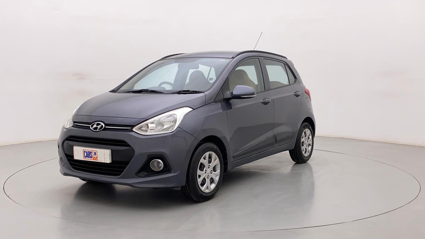 2015 Hyundai Grand i10 SPORTZ 1.2 KAPPA VTVT, Petrol, Manual, 41,562 km, Left Front Diagonal