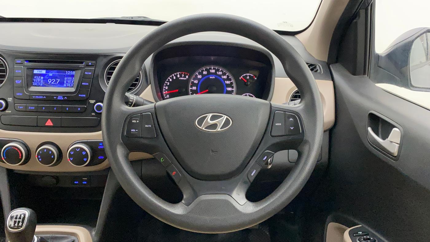 2015 Hyundai Grand i10 SPORTZ 1.2 KAPPA VTVT, Petrol, Manual, 41,562 km, Steering Wheel Close Up