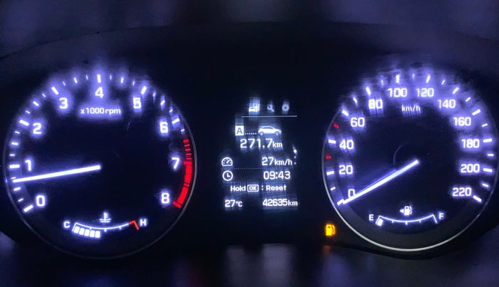 2017 Hyundai Elite i20 ASTA 1.2 (O), Petrol, Manual, 42,635 km, Odometer Image