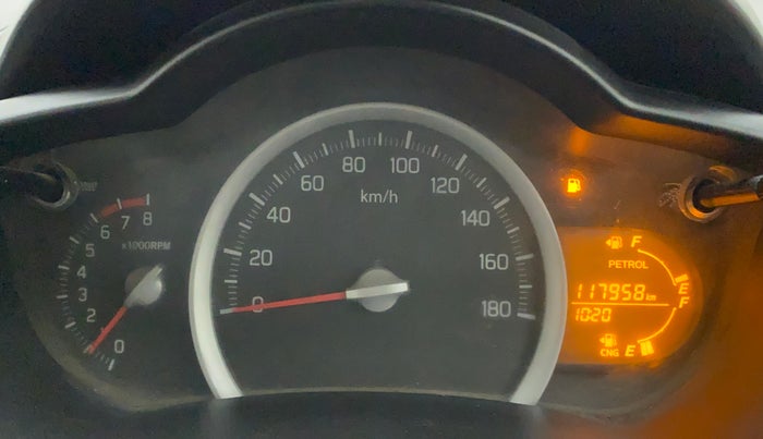 2017 Maruti Celerio VXI CNG, CNG, Manual, 1,17,957 km, Odometer Image
