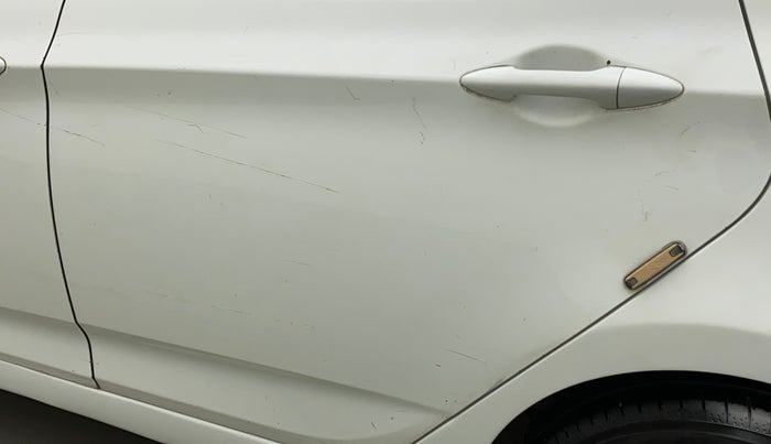 2011 Hyundai Verna FLUIDIC 1.6 VTVT EX, Petrol, Manual, 63,090 km, Rear left door - Minor scratches