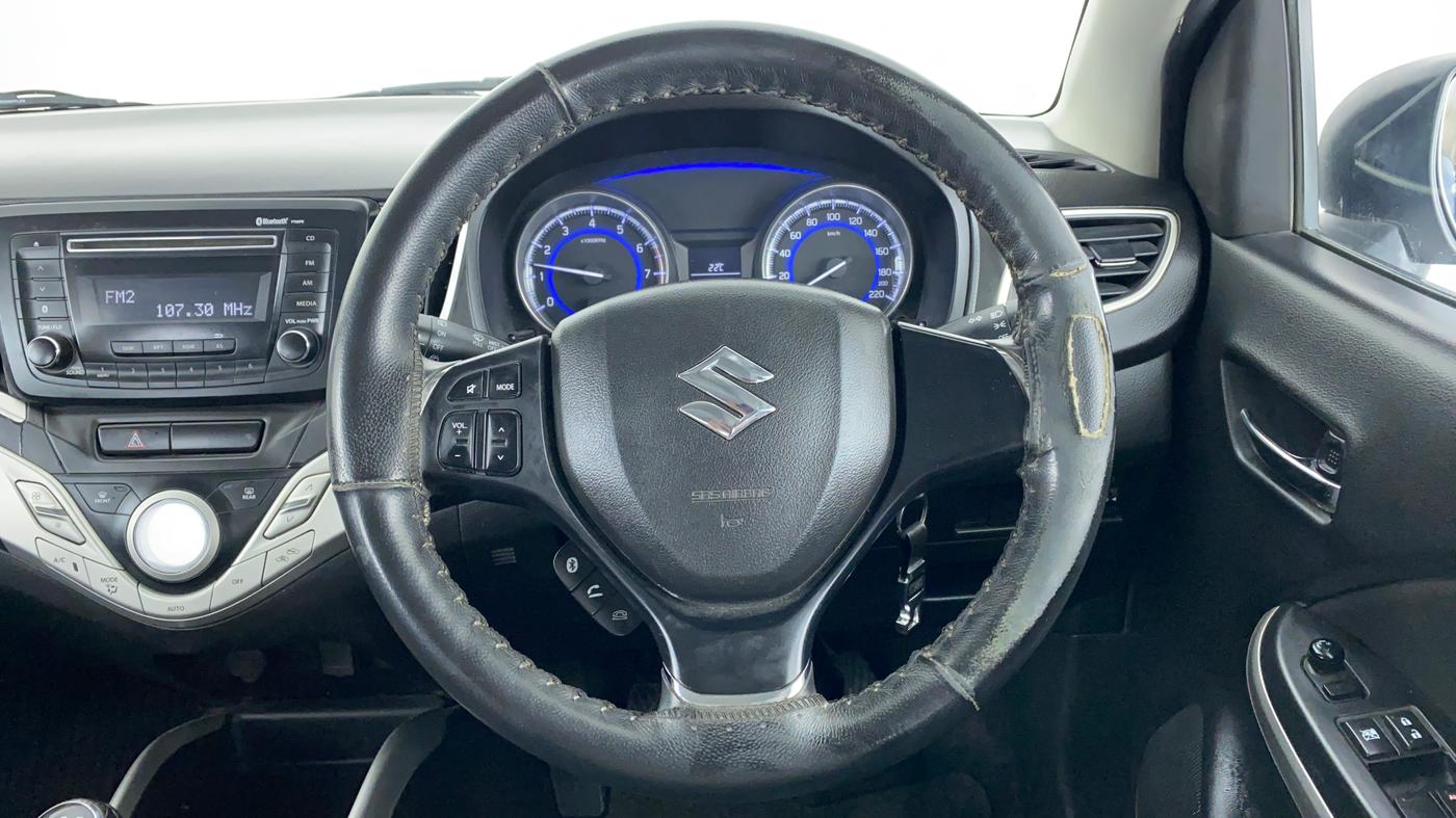 2017 Maruti Baleno DELTA PETROL 1.2, Petrol, Manual, 90,351 km, Steering Wheel Close Up