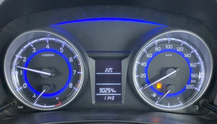 2017 Maruti Baleno DELTA PETROL 1.2, Petrol, Manual, 90,351 km, Odometer Image