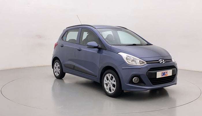 2015 Hyundai Grand i10 SPORTZ 1.2 KAPPA VTVT, Petrol, Manual, 16,418 km, Right Front Diagonal