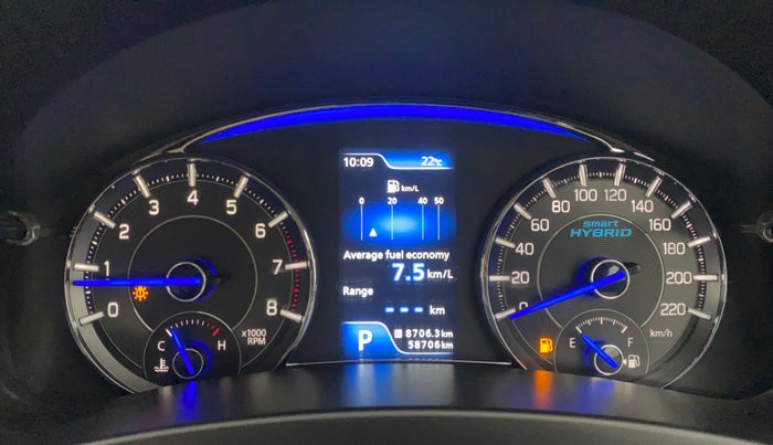 2018 Maruti Ciaz ALPHA  AT 1.5 SHVS PETROL, Petrol, Automatic, 58,671 km, Odometer Image