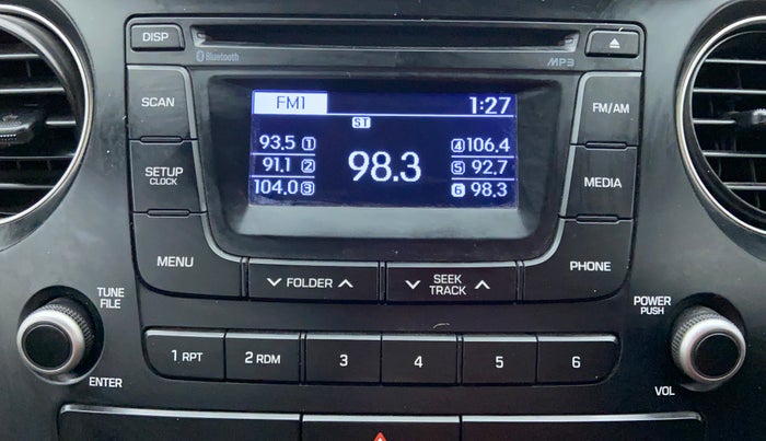 2015 Hyundai Grand i10 SPORTS 1.2 VTVT, Petrol, Manual, 35,067 km, Infotainment System