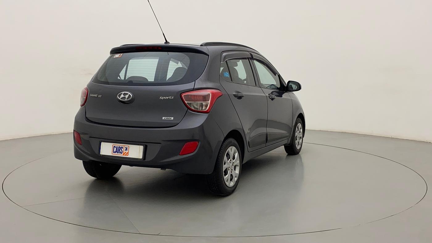 2015 Hyundai Grand i10 SPORTZ 1.1 CRDI, Diesel, Manual, 90,828 km, Right Back Diagonal