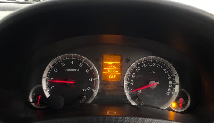 2013 Maruti Swift Dzire VXI, Petrol, Manual, 75,634 km, Odometer Image