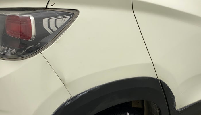 2018 Mahindra KUV 100 NXT K6+ P 6 STR, Petrol, Manual, 34,586 km, Right quarter panel - Slightly dented