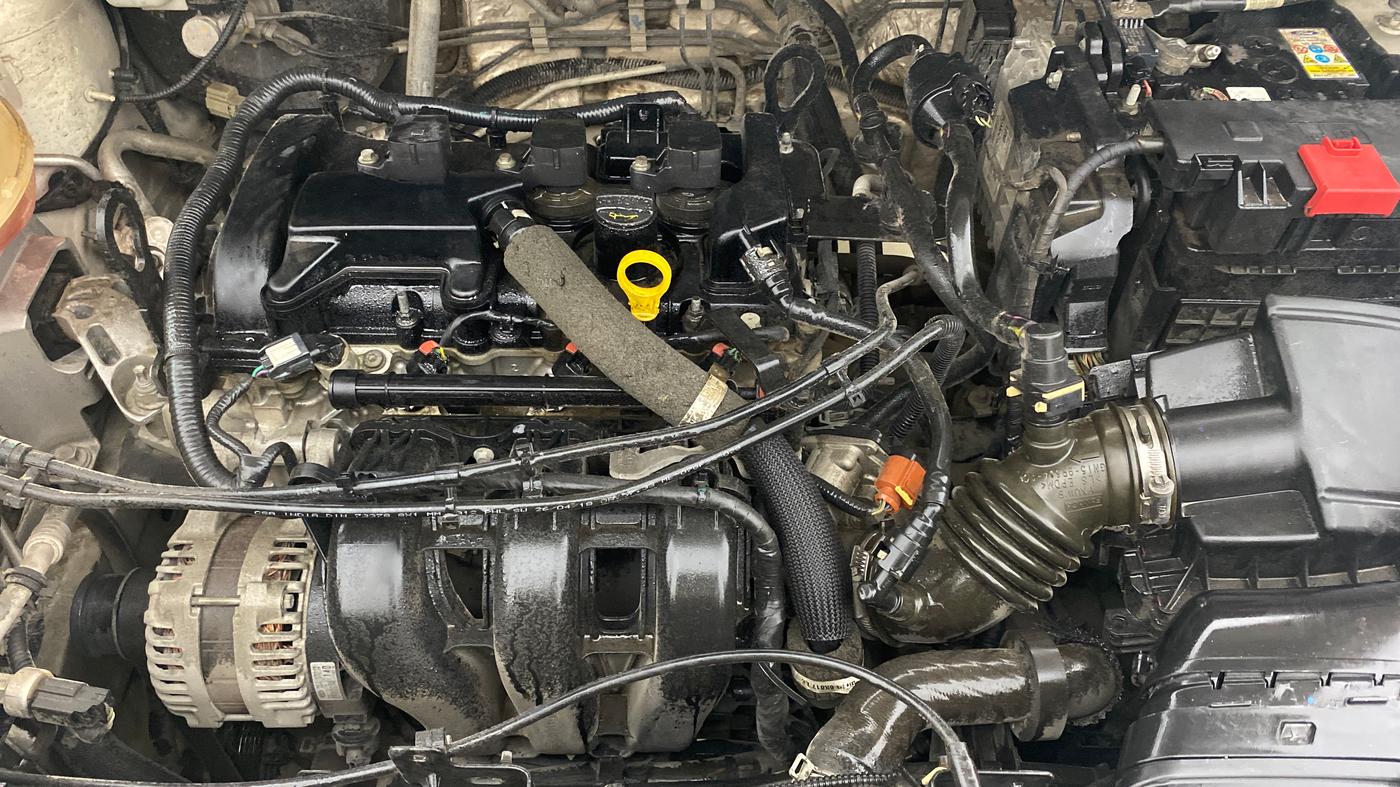 2018 Ford Ecosport TITANIUM + 1.5L PETROL AT, Petrol, Automatic, 87,325 km, Engine View
