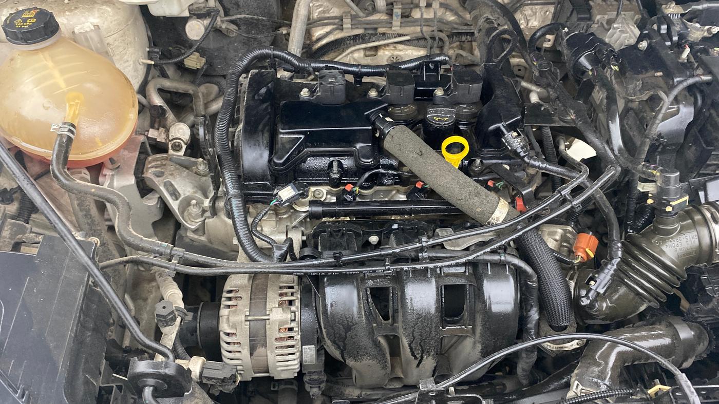 2018 Ford Ecosport TITANIUM + 1.5L PETROL AT, Petrol, Automatic, 87,325 km, Engine View - Right