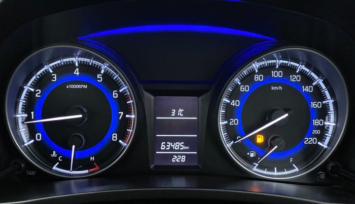 2018 Maruti Baleno DELTA 1.2 K12, Petrol, Manual, 63,662 km, Odometer Image