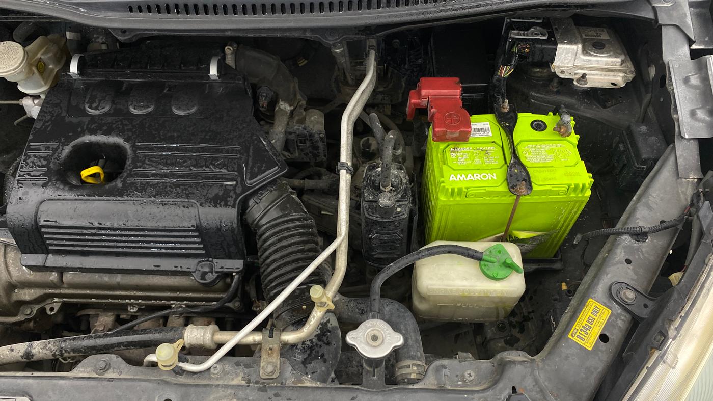 2017 Maruti Wagon R 1.0 VXI AMT, Petrol, Automatic, 1,01,283 km, Engine View - Left