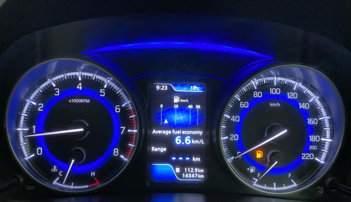 2015 Maruti Baleno ALPHA PETROL 1.2, Petrol, Manual, 14,347 km, Odometer Image