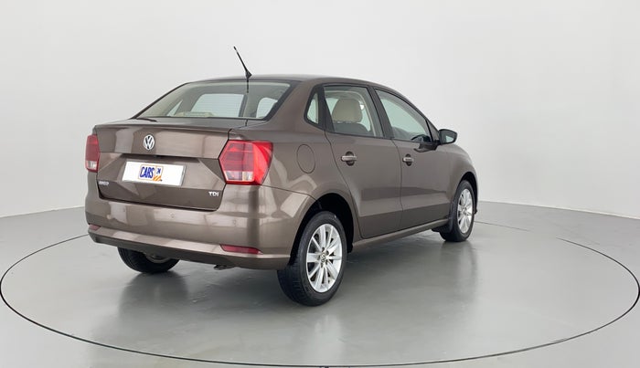 2017 Volkswagen Ameo HIGHLINE PLUS DSG 1.5, Diesel, Automatic, 42,382 km, Right Back Diagonal