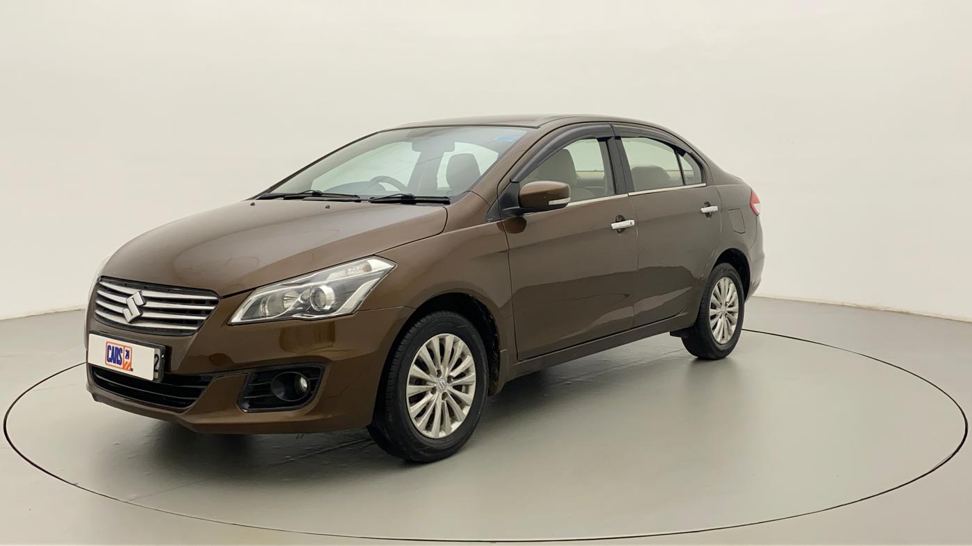 2014 Maruti Ciaz ZXI, Petrol, Manual, 70,714 km, Left Front Diagonal