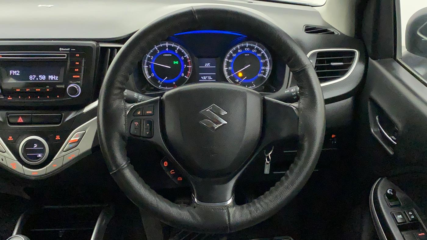 2016 Maruti Baleno DELTA PETROL 1.2, Petrol, Manual, 43,408 km, Steering Wheel Close Up