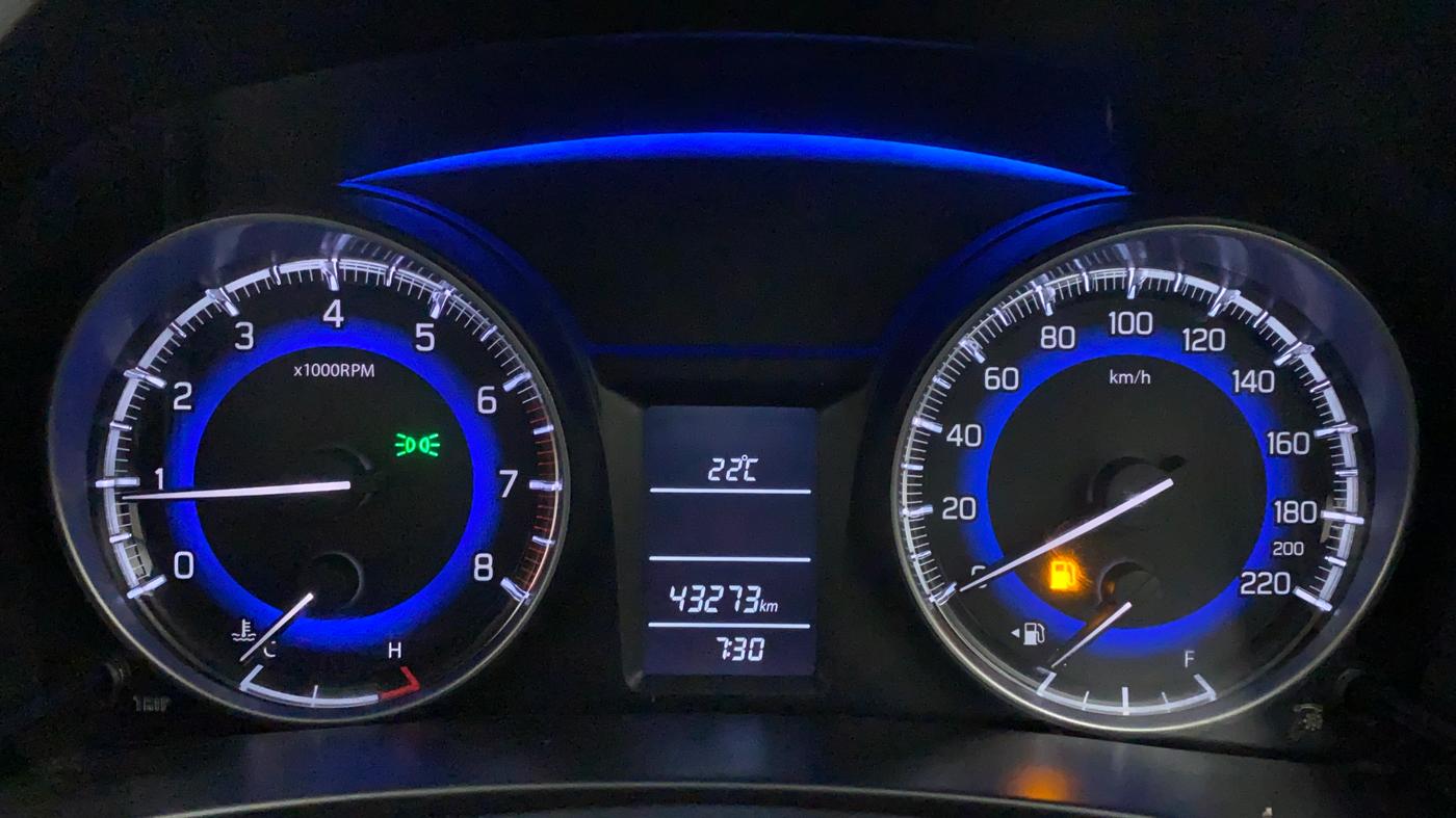 2016 Maruti Baleno DELTA PETROL 1.2, Petrol, Manual, 43,408 km, Odometer Image