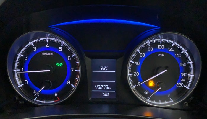 2016 Maruti Baleno DELTA PETROL 1.2, Petrol, Manual, 43,408 km, Odometer Image