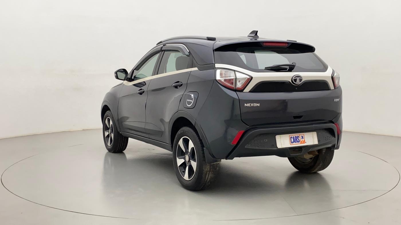 2019 Tata NEXON XZA + 1.2 PETROL A/T, Petrol, Automatic, 28,195 km, Left Back Diagonal
