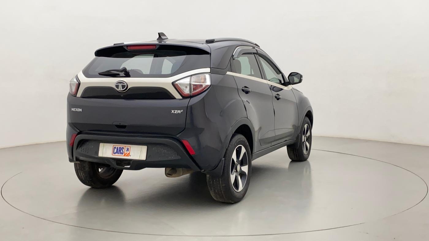 2019 Tata NEXON XZA + 1.2 PETROL A/T, Petrol, Automatic, 28,195 km, Right Back Diagonal