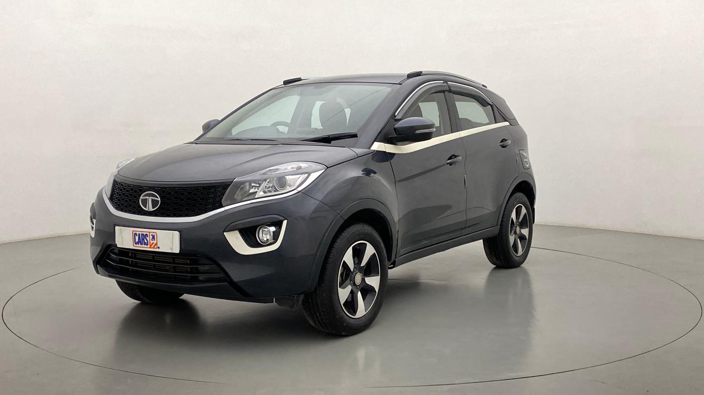 2019 Tata NEXON XZA + 1.2 PETROL A/T, Petrol, Automatic, 28,195 km, Left Front Diagonal