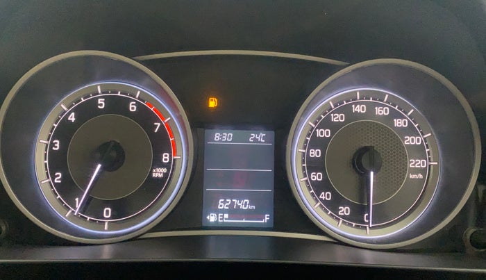 2017 Maruti Dzire ZXI PLUS, Petrol, Manual, 62,739 km, Odometer Image