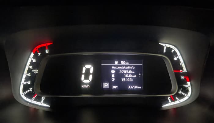 2021 KIA SONET HTK PLUS 1.0 DCT, Petrol, Automatic, 33,784 km, Odometer Image