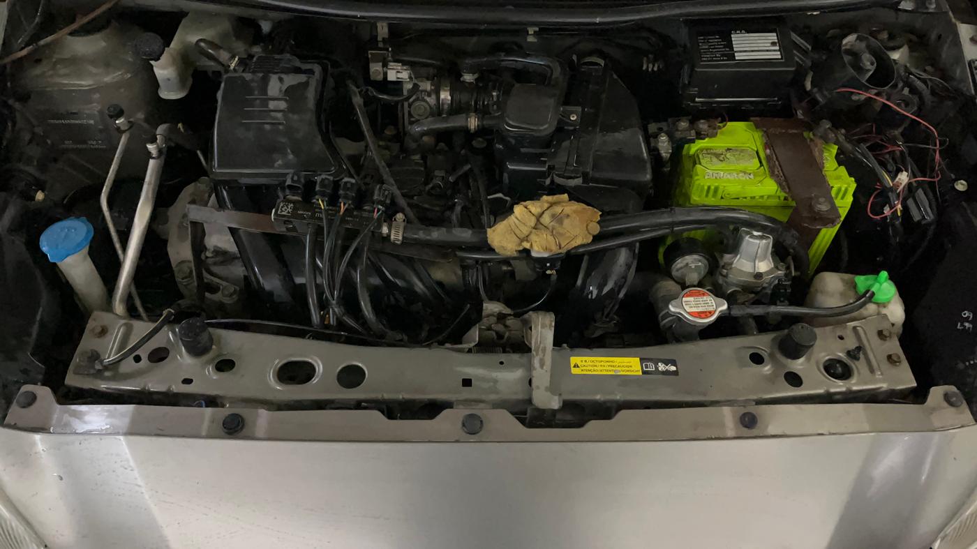 2017 Datsun Go Plus T, CNG, Manual, 70,909 km, Engine View