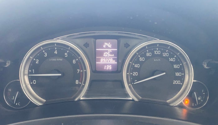2016 Maruti Ciaz VXI+, Petrol, Manual, 89,193 km, Odometer Image
