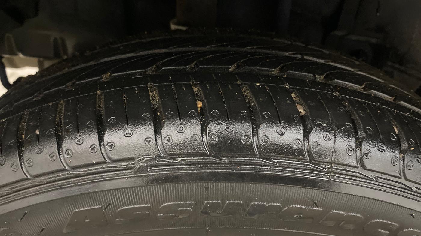 2023 Tata TIGOR XZA PLUS PETROL, Petrol, Automatic, 3,209 km, Right Rear Tyre Tread
