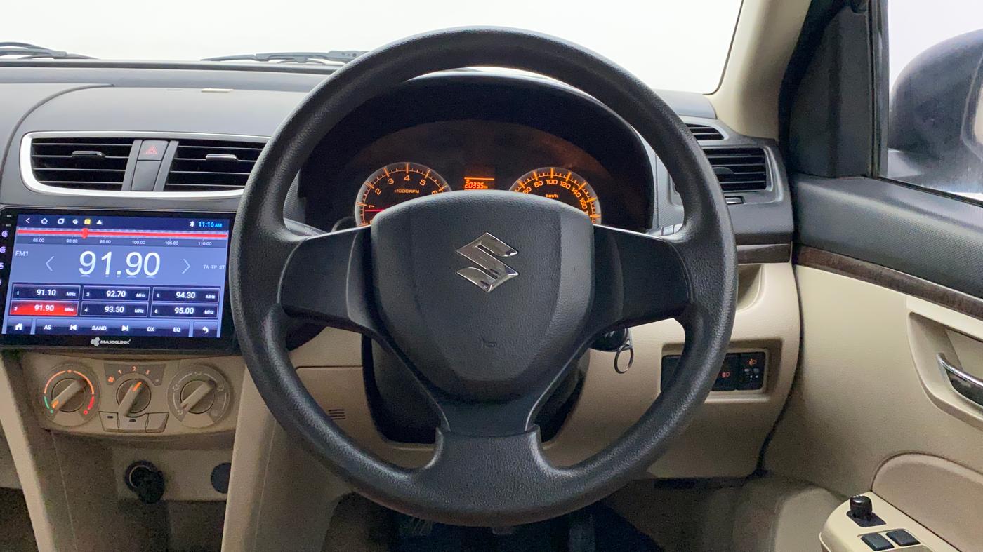 2014 Maruti Swift Dzire VXI, Petrol, Manual, 1,30,623 km, Steering Wheel Close Up
